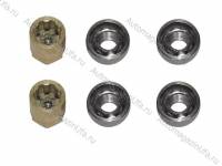 Секретки на диски 2121-213 2123 ОКА хром 2-замка 22019