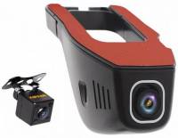 Видеорегистратор штатный Каркам U8-HD 30к/сек, 2 камеры, Wi-Fi, угол 140*/120*, mikroSD 1-32Gb