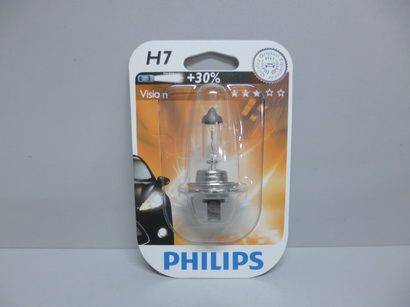 Лампа PHILIPS H7-12-55 +30% Vision (Premium) блистер 12972PRB1