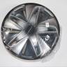Колпак колеса 13" СУПЕР АСТРА серебристо-черный карбон из 2шт (LION)