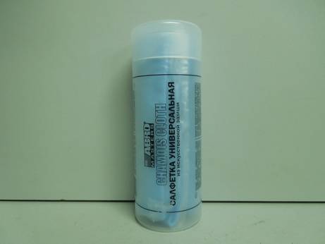 Салфетка ЗАМША в тубе малая (ABRO) (24)