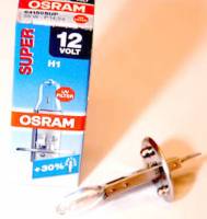 Лампа автомобильная H1 (55W) P14.5s Super +30% 12V (OSRAM)