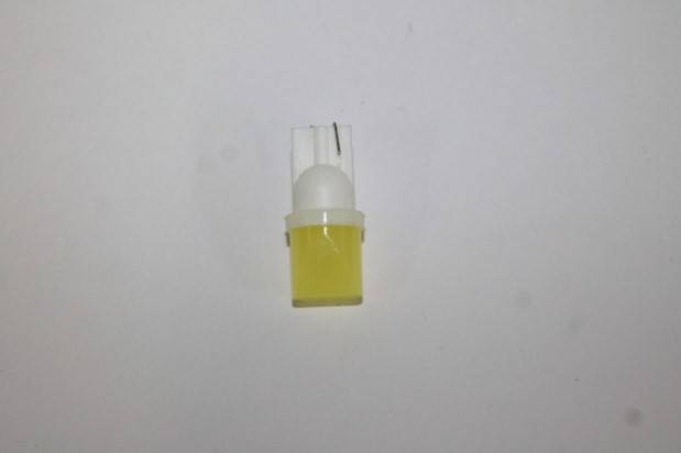 Лампа светодиод. 12V T10 бесцок. COB белая (W5W) (Автосвет)