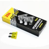 Предохранители набор флаж. 20А цинк /10 шт box/ (VOLTON)