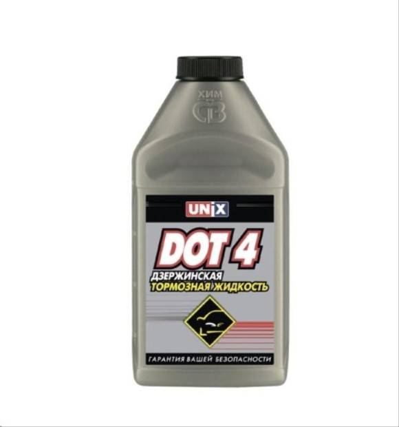 Жидкость тормозная 455 гр "DOT-4" UNIX