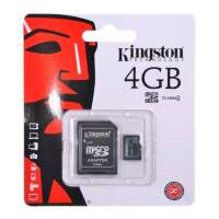 Карта памяти microSDHC 4GB KingSton class-10 с адаптером