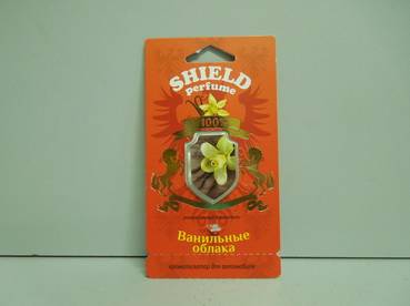 Освежитель (ароматизатор) подвесной жидкий Shield perfume ванильные облака (Fouette) (40)