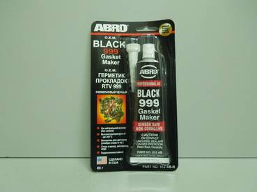 Герметик прокладок OEM 999 черный высокотемперат. силиконовый 85г (ABRO)