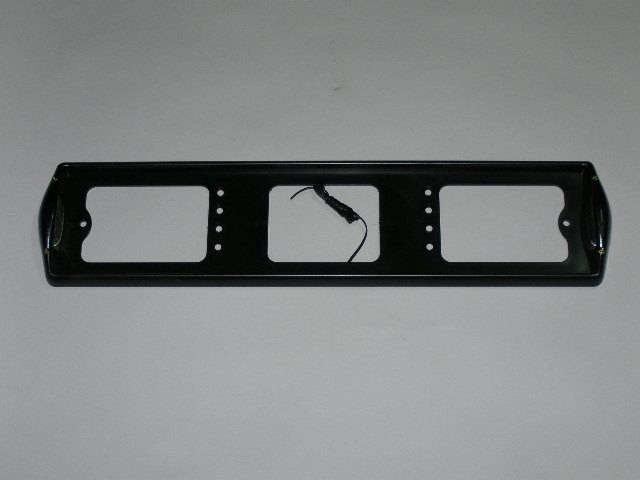 Рамка под номер пластик "капля", с боковым освещением (черная)