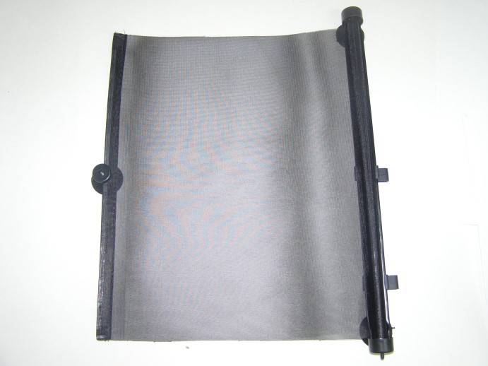 Шторка боковая 40х45см рулонная черная (Airline)