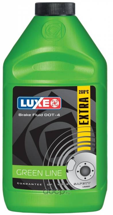 Жидкость тормозная 455 гр "DOT-4" зеленый