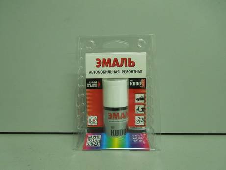 Краска (эмаль) номерная 651 Черный трюфель (металлик) с кисточкой 15мл блистер (KUDO)