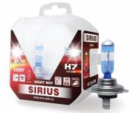 Лампа AVS H7-12-55 +110% 3700К Sirius Night Way набор из 2шт