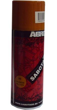 Краска-спрей Sabotage 68 Оранжево-желтый 400мл (ABRO) (12)