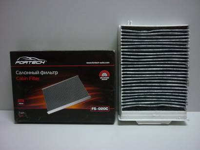 Фильтр салонный Megane II угольный (Fortech) (40)