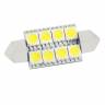 Лампа салонная 12V C10W T11 SV8.5 8 SMD 39мм