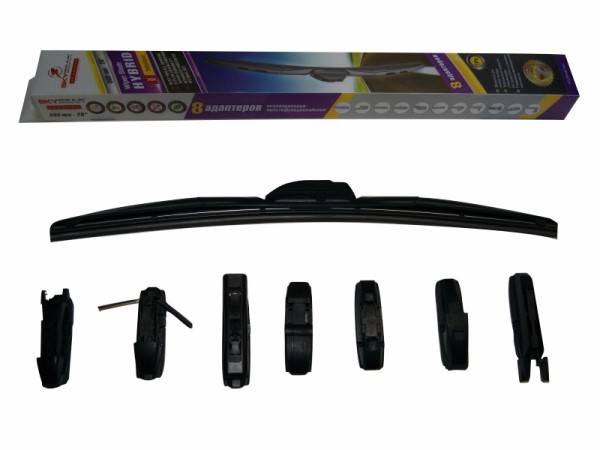 Щетка стеклоочистителя /гибридная/ 20" 50 см. 8 адаптеров (SKYBEAR)