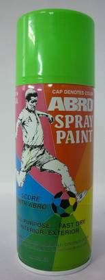Краска-спрей флуоресцентная зеленая 473мл аэрозоль (ABRO)