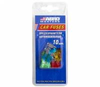 Предохранитель флажк. набор №9 из 10шт. (5А,7.5А,10А,15А,20А, 25А, 30А) в блист. (ABRO) (12)