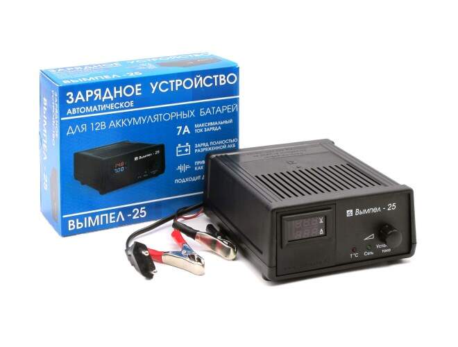 Устройство зарядное для АКБ Вымпел-25 12В 0,9-7А