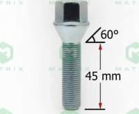 Болт колеса М12 х 1,5 конус L=45мм (Matrix)
