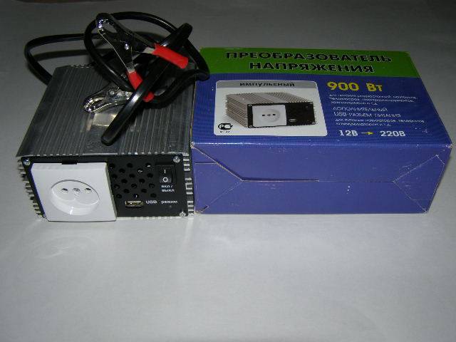Преобразователь напряжения (12-220В,900Вт, USB) (НПП Орион)
