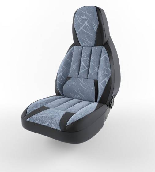 Чехлы на сиденье /21213/ Форсаж Флок красный (LORD AUTO)