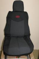 Чехлы на сиденье /Kia Soul/ 2011-2014 г. Жаккард черный (разд. зад. спинка) (TREND NEW)