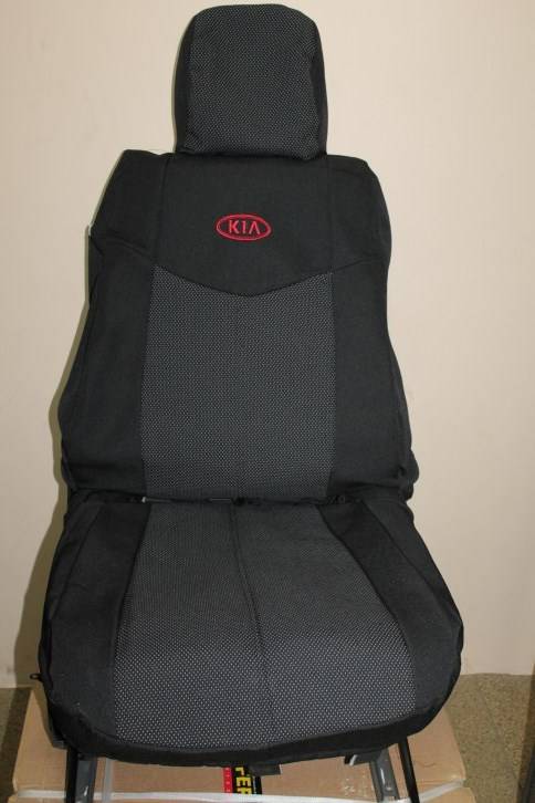 Чехлы на сиденье /Kia Soul/ 2011-2014 г. Жаккард черный (разд. зад. спинка) (TREND NEW)
