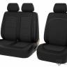 Чехлы автомобильные универсальные эко-кожа/жаккард черный/белый PSV Talisman Next 