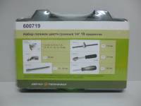 Набор головок 6-гр. с трещоткой 1/4 19 пр. (Дело Техники) (10)