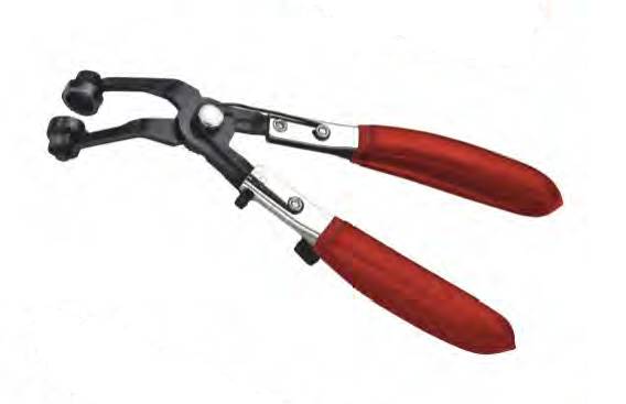 Клещи для самозажимных (пружинных) хомутов загнутые 45* 40101