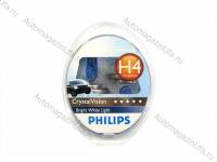 Лампа галоген 12V Н4 60/55W Philips CrystalVision 12342CV Лампа галоген 12V Н4 60/55W Philips CrystalVision 12342CV