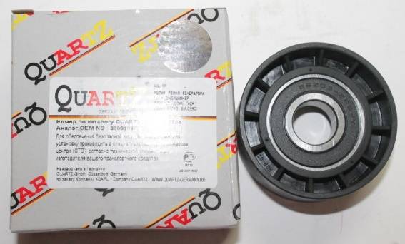 Ролик ремня генерат. Renault Logan натяж. с ГУР с кондиц. (QUARTZ)