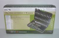 Набор головок 6-гр. с трещоткой 1/4 46 пр. (Дело Техники) (10)