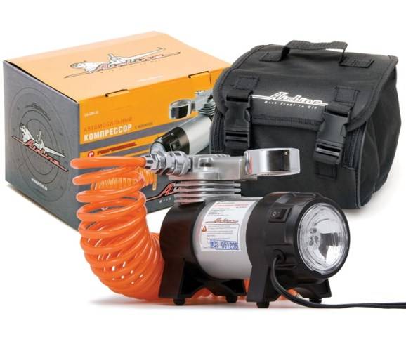 Компрессор поршневой PROFESSIONAL 12В, 35л/мин. 10 АТМ в сумке (Airline)