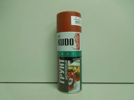 Грунт универсальный акриловый красно-коричневый 520мл аэрозоль (Kudo) (12)