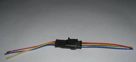 Разъем универсальный влагозащитный №3 /3 конт./ (колодка) (Москва)