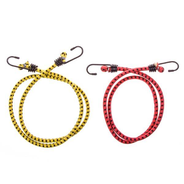 Резинка для крепл. груза набор (2 шт) 8мм*100см метал. крюк (SKYWAY)