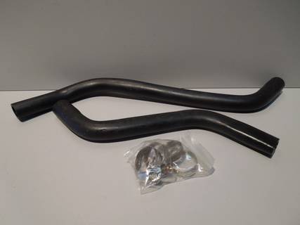 Патрубки печки ВАЗ 2108 (мотор) из 2шт с хомутами (AT) Чехия (60)