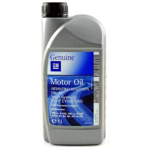 Масло моторное GM Dexos2 SAE SM/CF 5W30 (1л.) синт. (бенз., диз.)