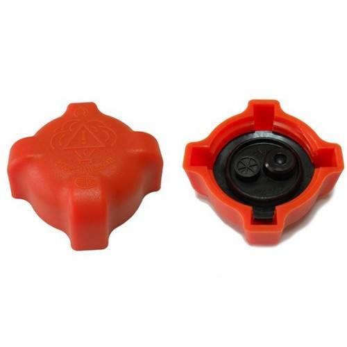 Крышка расширительного бачка ВАЗ 2110 -2170 с клапаном н/о красная (Рысь)