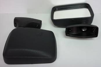 Зеркало боковое ВАЗ 2121 "Нива", М-412, ИЖ-2715 из 2шт тон. нейтральный антиблик, шагрень (ПОЛИТЕХ г.С-Пб)