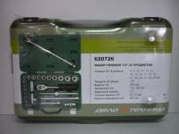 Набор головок 6-ти гранных с трещоткой 1/2" 26 пр. (10-32мм) (Дело Техники) (4)