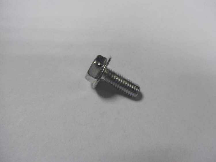 41176 Винт d6x16 стандарт с гроверным отливом белое цинкование