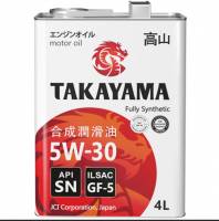 Масло Takayama SAE 5w30 Ilsac GF-5 API SN 4л синт.