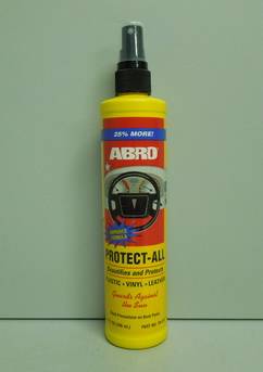Полироль приборной панели и пластика 296мл спрей защитная (ABRO)