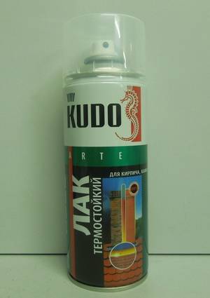 Лак термостойкий 520мл аэрозоль (Kudo) (6)