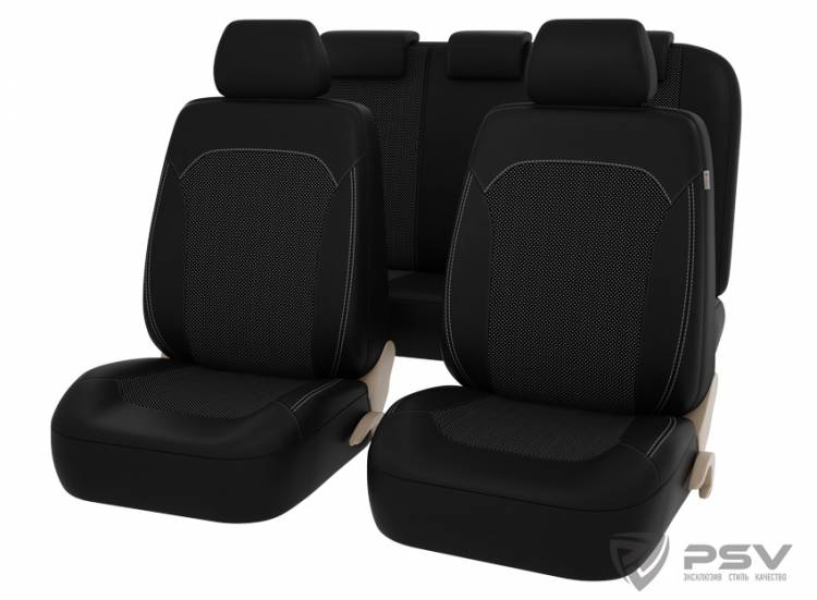 АВТОЧЕХЛЫ УНИВЕРСАЛЬНЫЕ PSV TALISMAN NEXT ЧЕРНЫЙ-БЕЛЫЙ