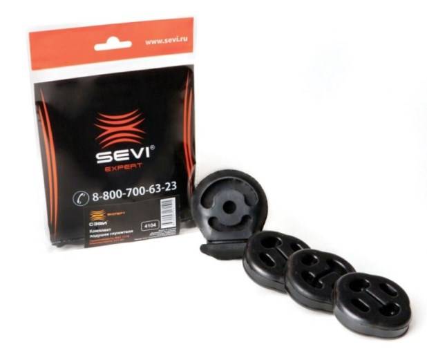 Крепление глушителя /1118/ (4 шт.) ЭКСПЕРТ (СЭВИ)